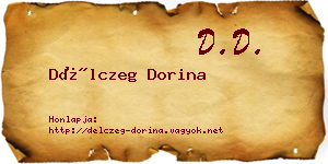 Délczeg Dorina névjegykártya